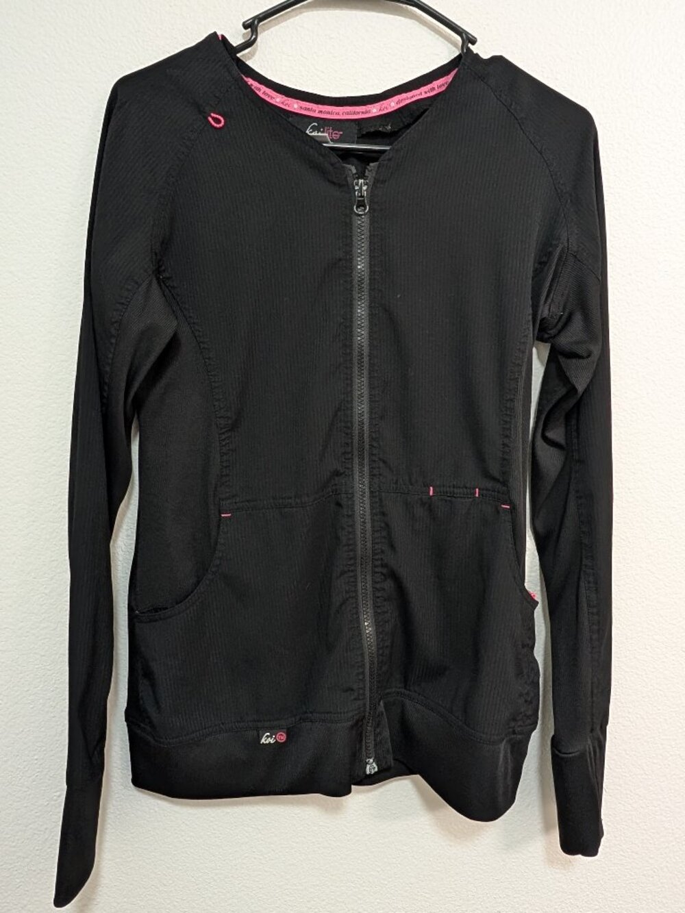 Koi Lite Black Scrub Jacket Women Size Small